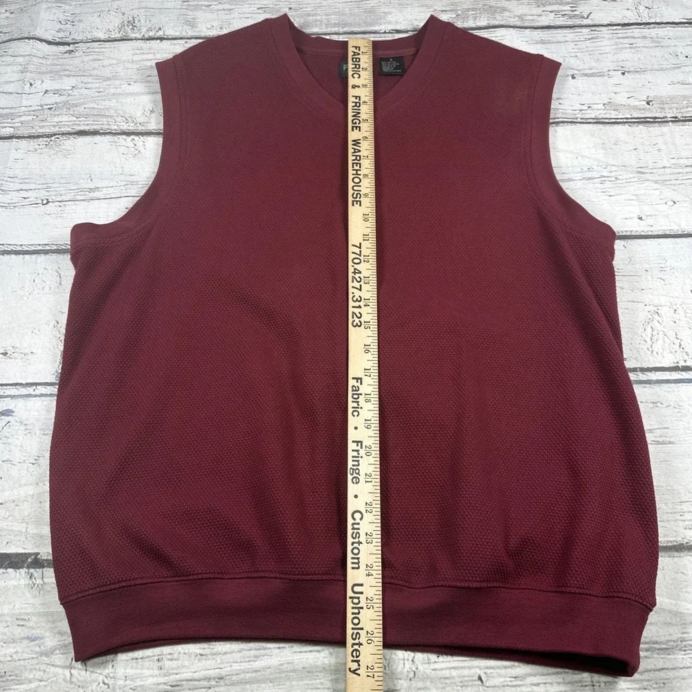 Ping Collection Men's L Maroon Golf Vest Pullover